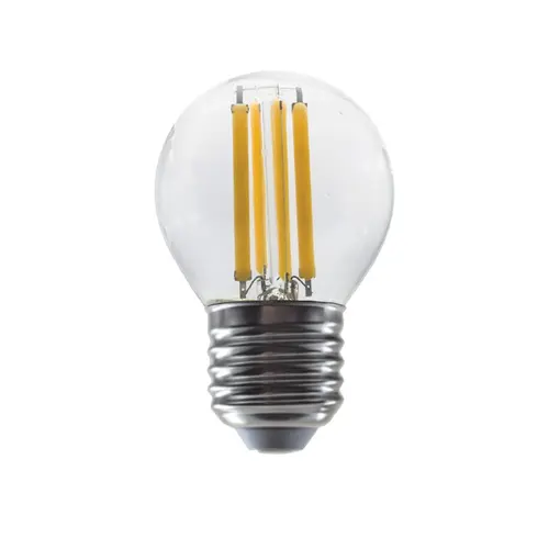 LED ФИЛАМЕНТ E27 ДИМИРУЕМА G45 6W 2700K 230V AC 760LM RA80 30000H 360°
