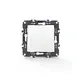 PRIME СЕРИЕН КЛЮЧ 1-КЛАВИШЕН БЕЗВИНТОВ 1P 10AX 250VAC IP20 БЯЛ