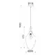 NETTO PENDANT L/F 1ΧΕ27 METAL POLISHED BRASS Φ23ΧΗ43Χ160CM PLEIADES - изображение 2