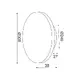 WALL MOUNTED LUMINAIRE LED 5W 3000Κ 1200LM TERRAZZO MDF CIRCLE Φ30ΧΗ3,6CM ECLIPSE - изображение 3