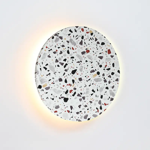 WALL MOUNTED LUMINAIRE LED 5W 3000Κ 1200LM TERRAZZO MDF CIRCLE Φ30ΧΗ3,6CM ECLIPSE - изображение 2