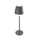 ^LED SMD НАСТОЛНА ЛАМПА НА БАТЕРИЯ 2W 150LM 38° 3.000K ТЪМНО СИВО CRI80 IP54