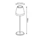 ^LED SMD НАСТОЛНА ЛАМПА НА БАТЕРИЯ 2W 150LM 38° 3.000K ТЪМНО СИВО CRI80 IP54 - изображение 3