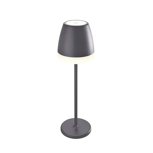 ^LED SMD НАСТОЛНА ЛАМПА НА БАТЕРИЯ 2W 150LM 38° 3.000K ТЪМНО СИВО CRI80 IP54 - изображение 4
