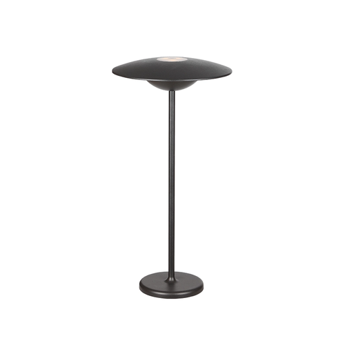 ^LED SMD НАСТОЛНА ЛАМПА НА БАТЕРИЯ 2W 260LM 83° 3.000K ТЪМНО СИВО CRI80 IP54