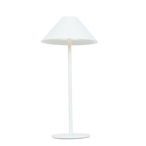 ^LED SMD НАСТОЛНА ЛАМПА НА БАТЕРИЯ 3W 140LM 3.000K МАТОВО БЯЛО 270° CRI80 IP54
