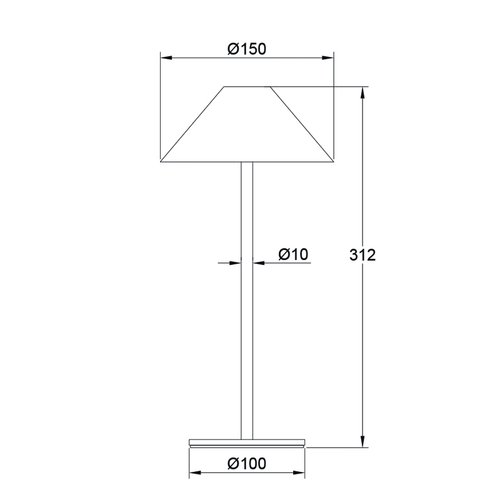 ^LED SMD НАСТОЛНА ЛАМПА НА БАТЕРИЯ 3W 140LM 3.000K МАТОВО БЯЛО 270° CRI80 IP54 - изображение 2