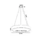 PENDANT LUMINAIRE LED 60W 4800LM 3000K WHITE METAL D75XH130CM OPTIMUS - изображение 2