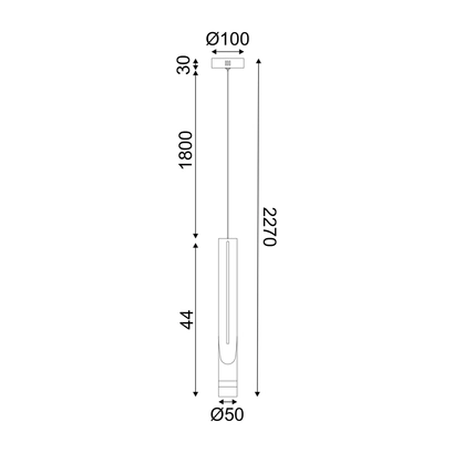^PENDANT LAMP LED 5W 3000K 300LM ESTRELA BLACK METAL IP20 D6XH228CM