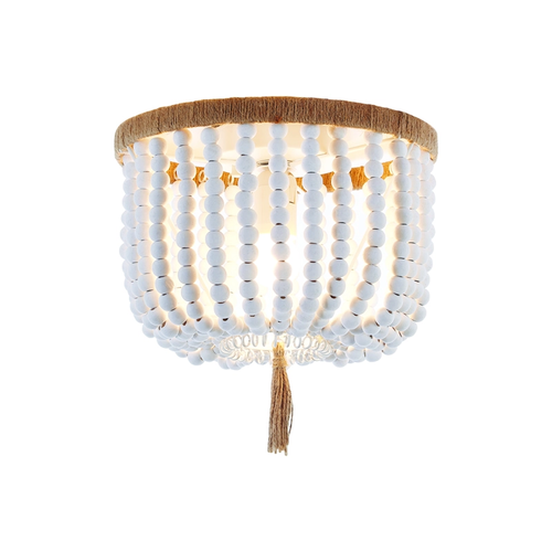 CEILING LUMINAIRE 3ΧΕ27 SPETSES WOODEN BEAD IP20