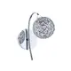 WALL LAMP 1XG9 BALL CRYSTAL SKYLAR