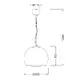 PENDANT 1X60W E27 GLASS LUNA - изображение 2