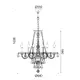 ВИСЯЩА ЛАМПА 6ΧΕ14 ПРОЗРАЧЕН КРИСТАЛ+ЗЛАТНО МЕТАЛ Φ64ΧΗ160CM LILIUM - изображение 2