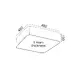 ^CEILING LUMINAIRE LED 40W 3200LM 3000K BLACK METAL 48X48XH13CM EMERY - изображение 2