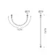 WALL LAMP LED 16W 3000K 980LM MALPO METAL+SILICON IP20 D4*H160 - изображение 2
