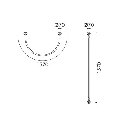 АПЛИК LED 16W 3000K 980LM MALPO МЕТАЛ+СИЛИКОН IP20 D4*H160