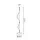 FLOOR LAMP LED 20W 3000K 690LM MALPO METAL+SILICON IP20 D30*H160 - изображение 2