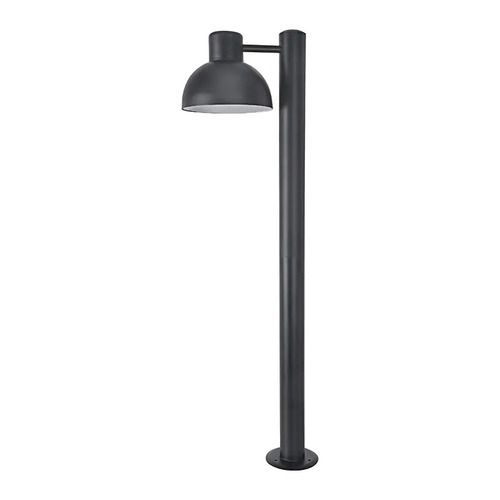 ^ПЯСЪЧНО ЧЕРНО ОСВЕТИТЕЛНО ТЯЛО BERO 1XE27 MAX.10W LED IP44 СЪС СТЪЛБ И ОПАЛ PC ДИФУЗЕР