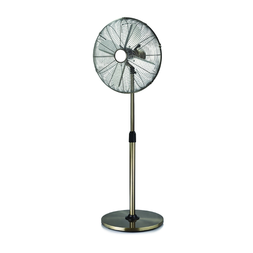 ВЕНТИЛАТОР СЪС СТОЙКА, МЕТАЛЕН, НИКЕЛ С 4 СРЕБЪРНИ ПЕРКИ, ДИАМ45, AC 60W