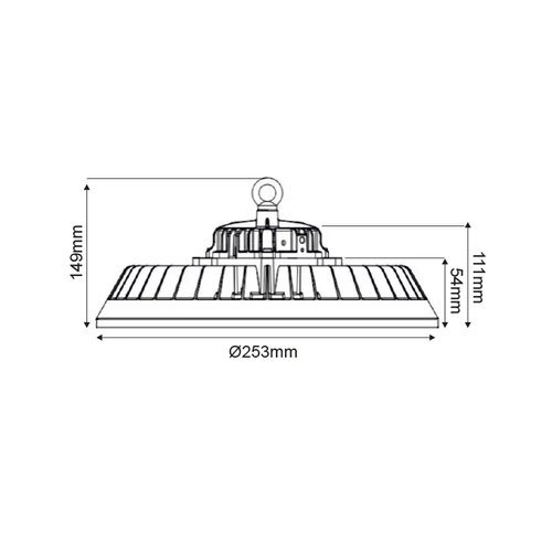 ^LED HIGH BAY С РЕГУЛИРУЕМА МОЩНОСТ 60/80/100W 200LM/W 5000K 90° 230V AC IP65 Ra>70 50.000HRS - изображение 2