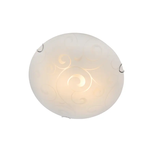 CEILING LAMP D40CM 3XE27 GLASS CHAPLIN