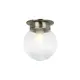 WALL MOUNTED 1ΧΕ27 CLEAR STRIPED GLASS + BRONZE METAL Φ15ΧΗ17CM CAPRI