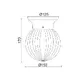 WALL MOUNTED 1ΧΕ27 CLEAR STRIPED GLASS + BRONZE METAL Φ15ΧΗ17CM CAPRI - изображение 2