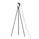 FLOOR LUMINAIRE 1XE14 METALLIC BLACK+ GLASS COLOR:black matt 56×56×Η145CM HARLEY