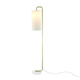 FLOOR LUMINAIRE 1XE27 OSAKA GOLD METAL+WHITE SHADE-MARBLE IP20 26,5X23XH160CM