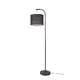 FLOOR LAMP BLACK METAL BLACK FABRIC SHADE L40.7*W30*H152cm 1ΧΕ27 MAX 60W JOAN