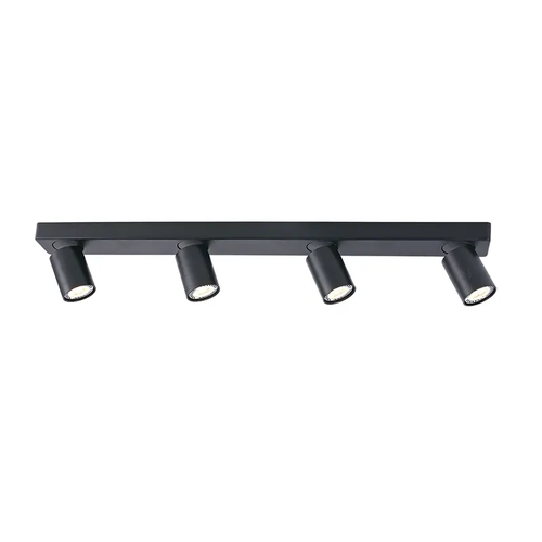 СТЕННА ЛАМПА 4XGU10 ЧЕРЕН АЛУМИНИЙ 76Χ7Χ11CM ELITIS