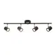 SPOTLIGHT IIII BLACK MATT 4ΧGU10 ORFEAS