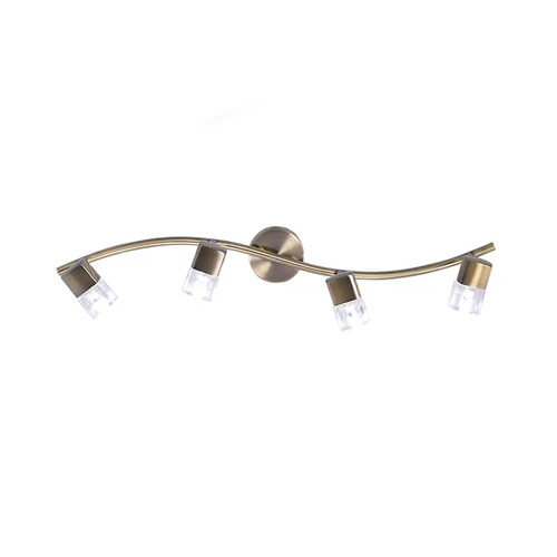 SPOT GLASS G9 IV TRACK BRASS NAPLES