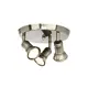WALL MOUNTED 3ΧGU10 ROSET BRONZE METAL Φ23,5Χ14CM BRULEE
