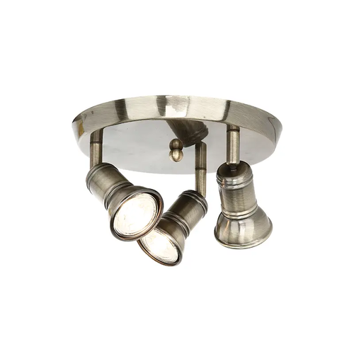 WALL MOUNTED 3ΧGU10 ROSET BRONZE METAL Φ23,5Χ14CM BRULEE