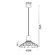 ^PENDANT L/F  1xGU10 TORNADE  METAL BLACK + WOOD Φ35Χ120CM - изображение 3