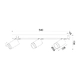 ^WALL MOUNTED LIGHTING 3XGU10 DIVINO BLACK ALUMINUM IP20 54X7X13,5CM - изображение 2