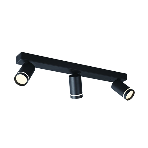 ^WALL MOUNTED LIGHTING 3XGU10 DIVINO BLACK ALUMINUM IP20 54X7X13,5CM