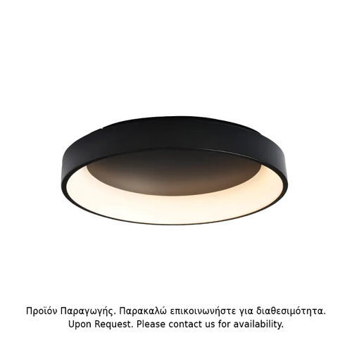 CEILING LIGHT LED 73W DIMMER CCT 5450LM BLACK METAL D78XH14CM APOLLO