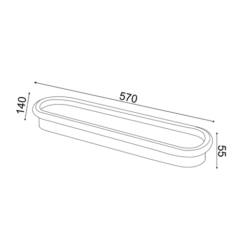 ПЛАФОН LED 33W ДИМИРУЕМ CCT 3300LM SOLO МЕТАЛ БЯЛ IP20 57X14X6CM - изображение 3