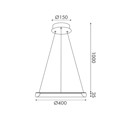 ПЕНДЕЛ LED 24W 1900LM CCT IP20 ЗЛАТИСТ МЕТАЛ+АКРИЛ