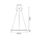 ПЕНДЕЛ LED 32W 2500LM CCT IP20 ЗЛАТИСТ МЕТАЛ+АКРИЛ - изображение 2