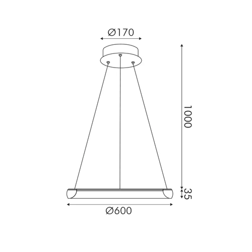 ПЕНДЕЛ LED 32W 2500LM CCT IP20 ЗЛАТИСТ МЕТАЛ+АКРИЛ - изображение 2