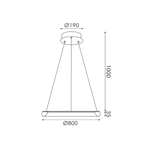 ПЕНДЕЛ LED 48W 3800LM CCT IP20 ЗЛАТИСТ МЕТАЛ+АКРИЛ - изображение 2