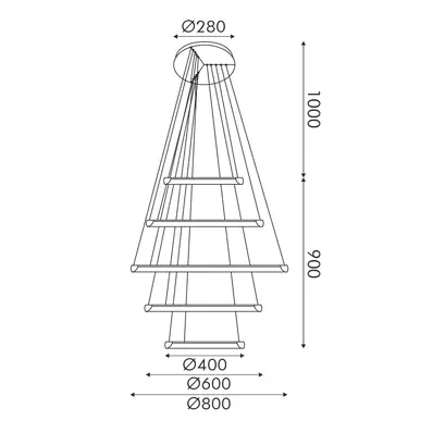 ПЕНДЕЛ LED 80W 6400LM CCT IP20 ЗЛАТИСТ МЕТАЛ+АКРИЛ