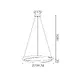 ПЕНДЕЛ LED 42W 3300LM CCT IP20 ЗЛАТИСТ МЕТАЛ+АКРИЛ - изображение 2