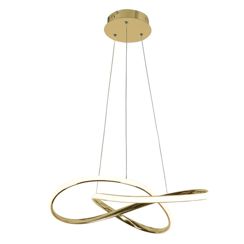 ^PENDANT LIGHTING LED 48W 3000K 2880LM BRASS ALUMINUM 48Χ44XΗ120CM GORDIUS