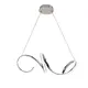 ^PENDANT LIGHTING LED 40W 3000K 2400LM CHROME ALUMINUM 64X22ΧΗ120CM CLEO