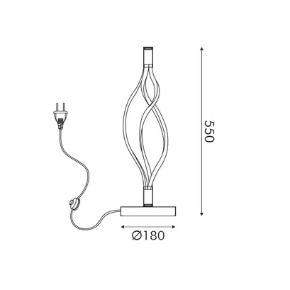 ЛАМПИОН LED 30W 2400LM CCT IP20 ЧЕРЕН АЛУМИНИЙ+АКРИЛ