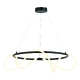 ^PENDANT LAMP LED 60W 3000K 3400LM WAVE BLACK METAL IP20 D80XH230CM